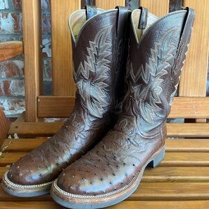 Lucchese Dark Brown Western Boots